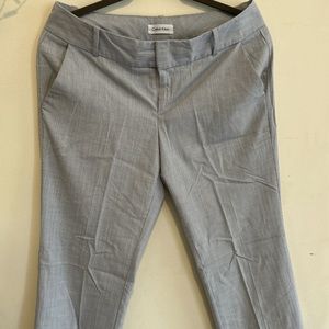 Calvin Klein striped blue work pants sz 6